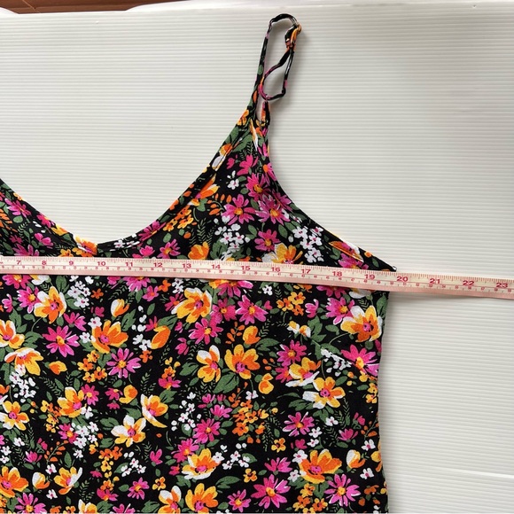 Cynthia Rowley Floral Top Cami Singlet Tank Multicoloured Flower Summer Size S - Picture 7 of 8